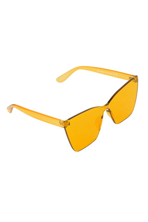 Eenkleurige daily zonnebril - oranje h5 