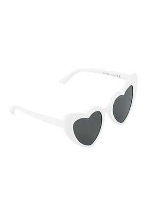 Gafas de sol el amor está en el aire - blanco y negro h5 