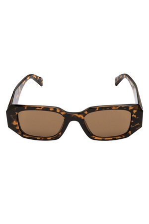 Look a like sunglasses with corners - brown h5 Picture6