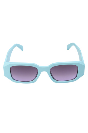 Look a like zonnebril met hoekjes -  blauw h5 Afbeelding6