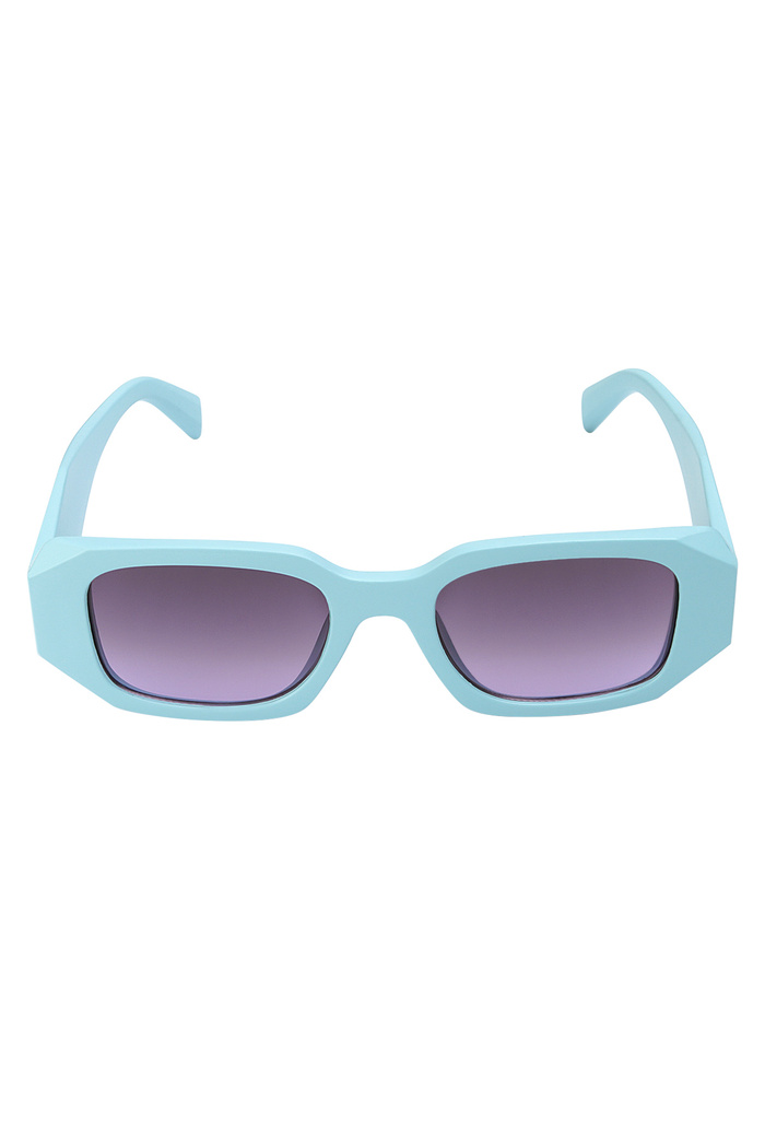 Look a like sunglasses with corners - blue Picture6