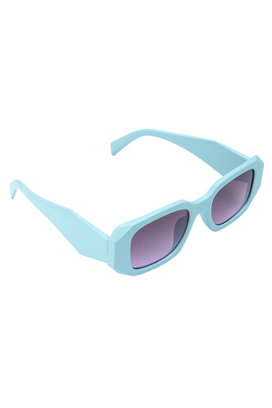 Look a like sunglasses with corners - blue h5 