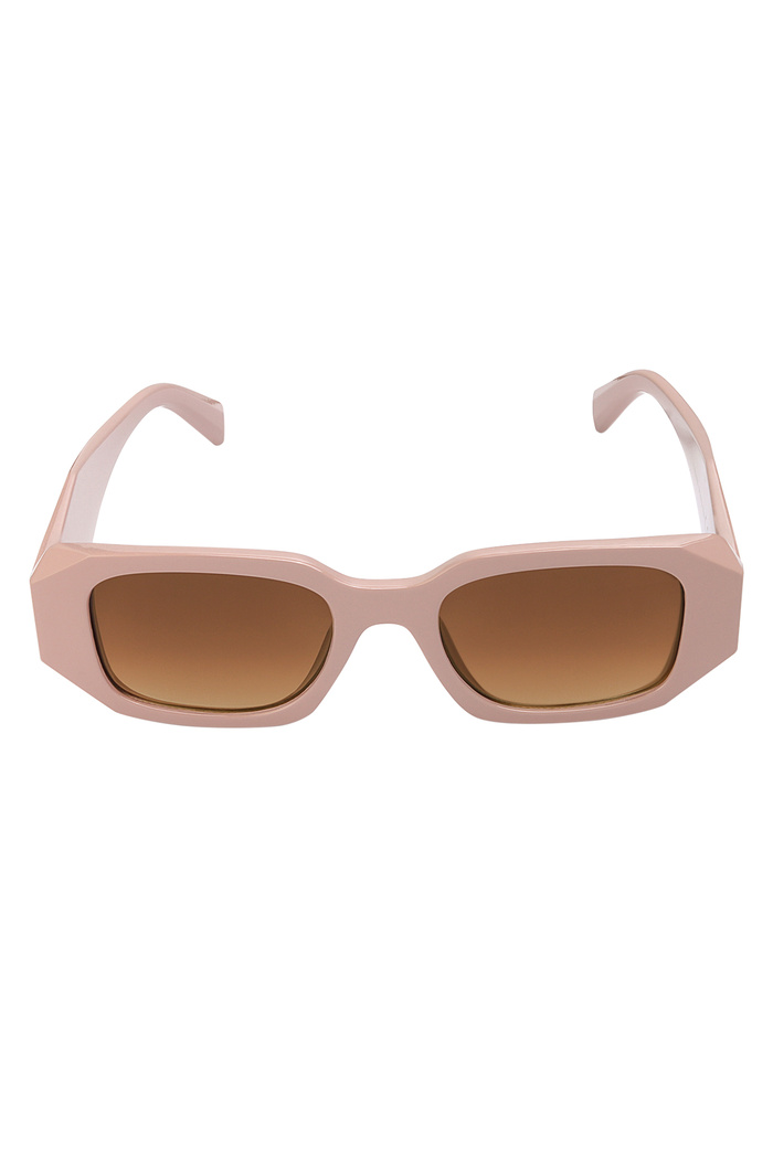 Look a like sunglasses with corners - pink Picture6