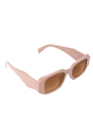 Look a like sunglasses with corners - pink h5 