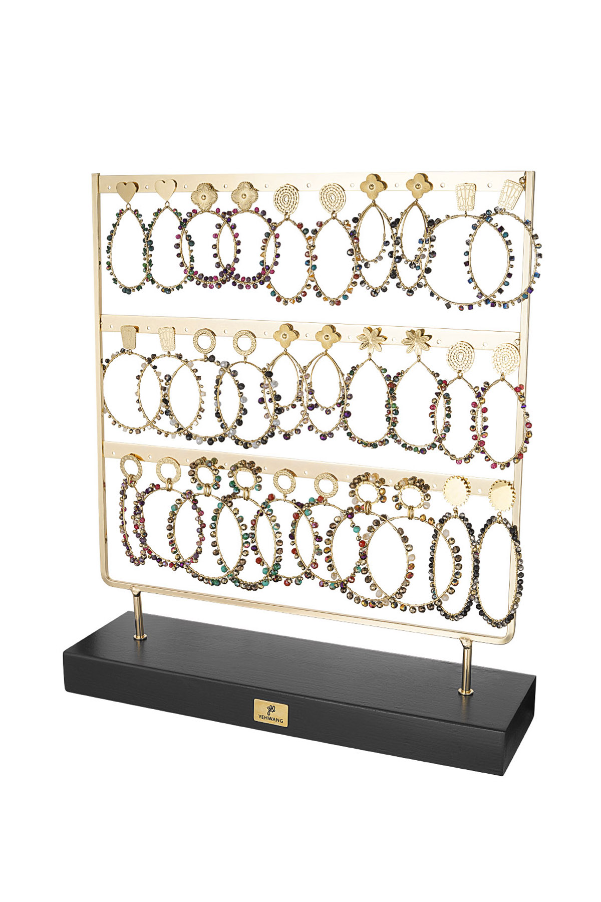 Earrings display with winter essentials - multi h5 