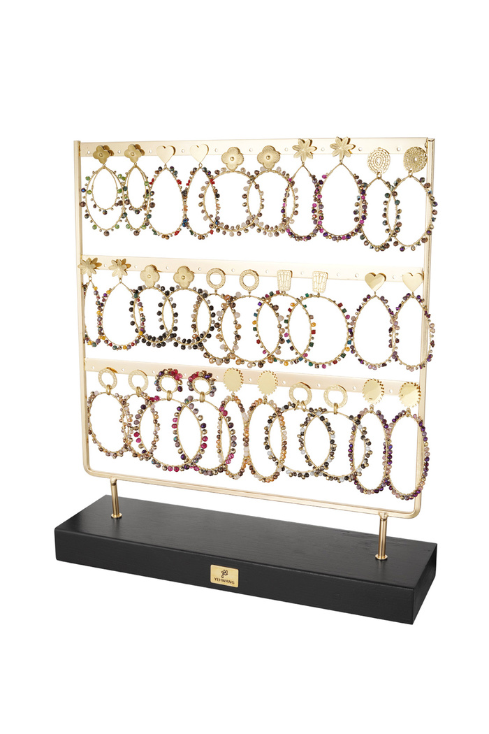 Oorbellen display met winter beads - multi 