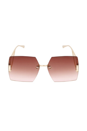 Rimless square sunglasses - wine red  h5 Picture2