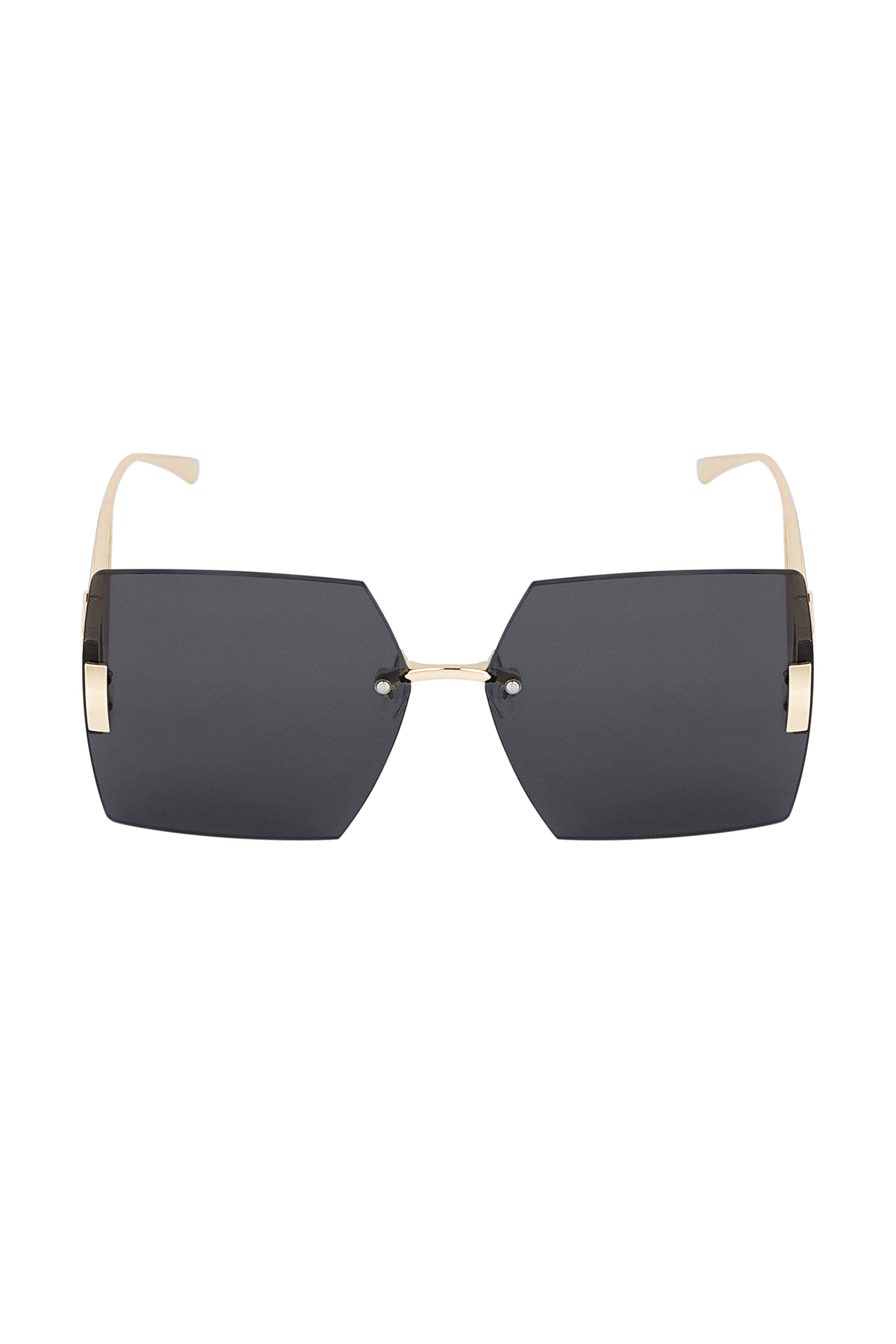 Rimless square sunglasses - gray/gold h5 Picture2