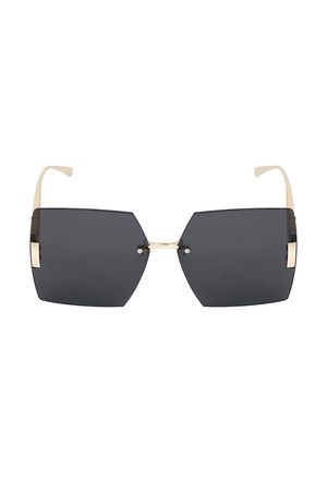 Rimless square sunglasses - gray/gold h5 Picture2