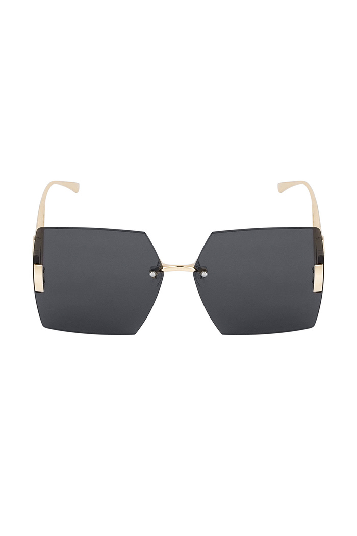 Rimless square sunglasses - gray/gold Picture2