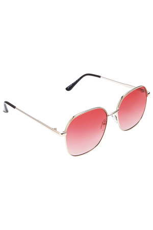 Lässige Sonnenbrille - rot h5 