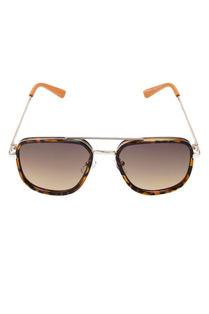 Retro tarz güneş gözlüğü - turuncu  h5 Resim5