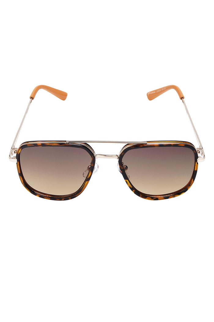 Retro tarz güneş gözlüğü - turuncu  Resim5