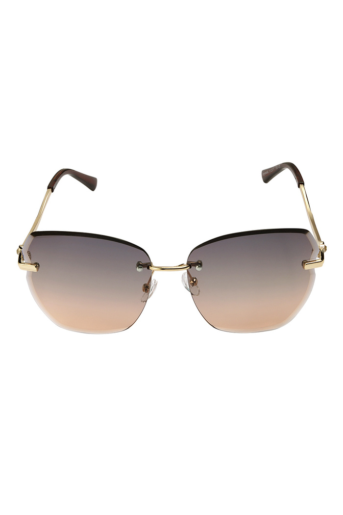 Statement sunglasses gold hardware - coral Picture5