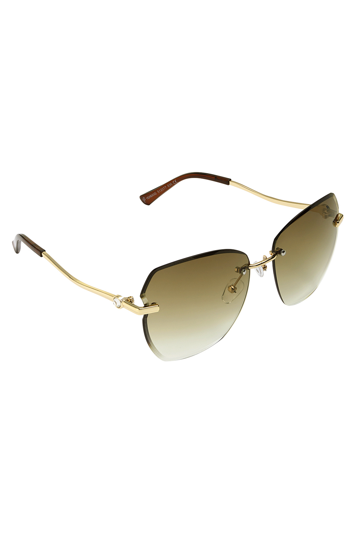 Statement sunglasses Gold Color hardware - camel 2