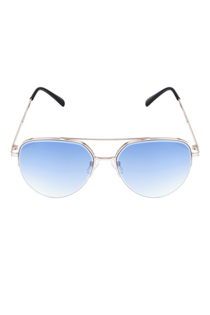 Aviator style sunglasses - blue gold h5 Picture5