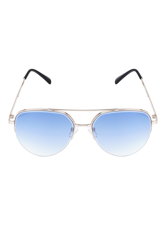 Gafas de sol estilo aviador - oro azul Imagen5