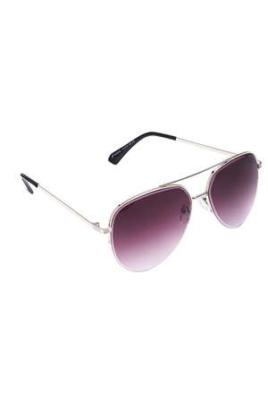 Zonnebril aviator style - paars h5 