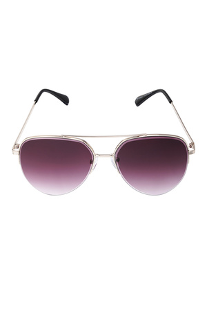 Zonnebril aviator style - paars h5 Afbeelding5