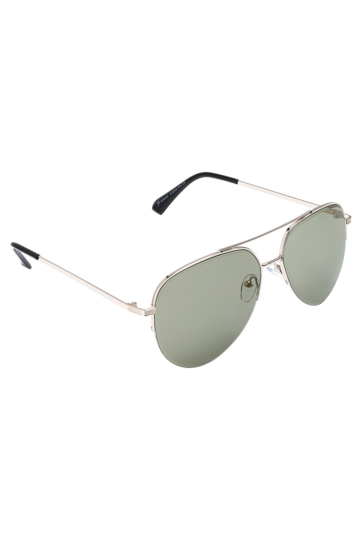 Aviator style sunglasses - gray gold