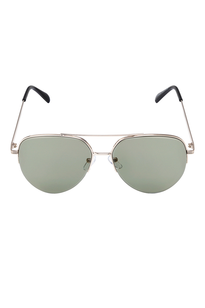 Aviator style sunglasses - gray gold Picture5
