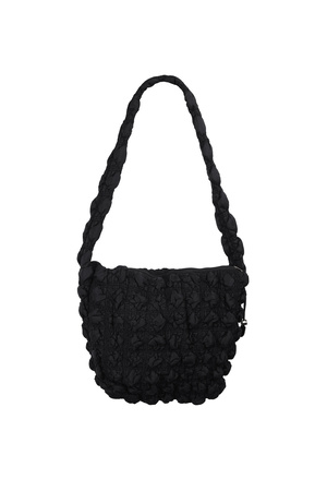 Large shoulder bag cloudy essential - black h5 