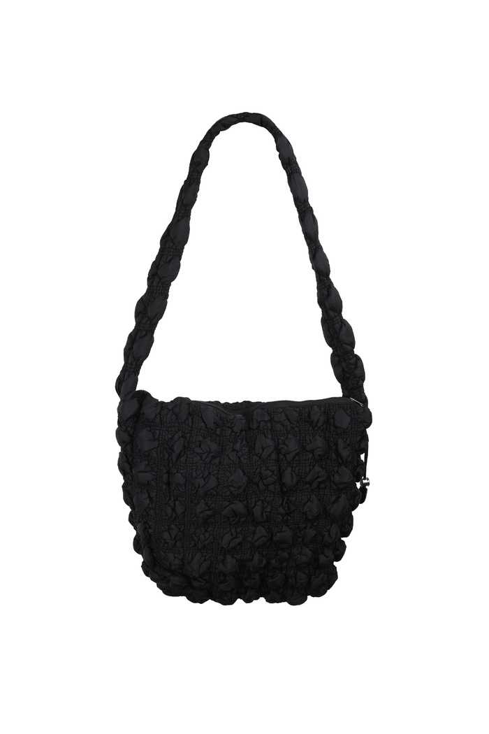 Large shoulder bag cloudy essential - black 