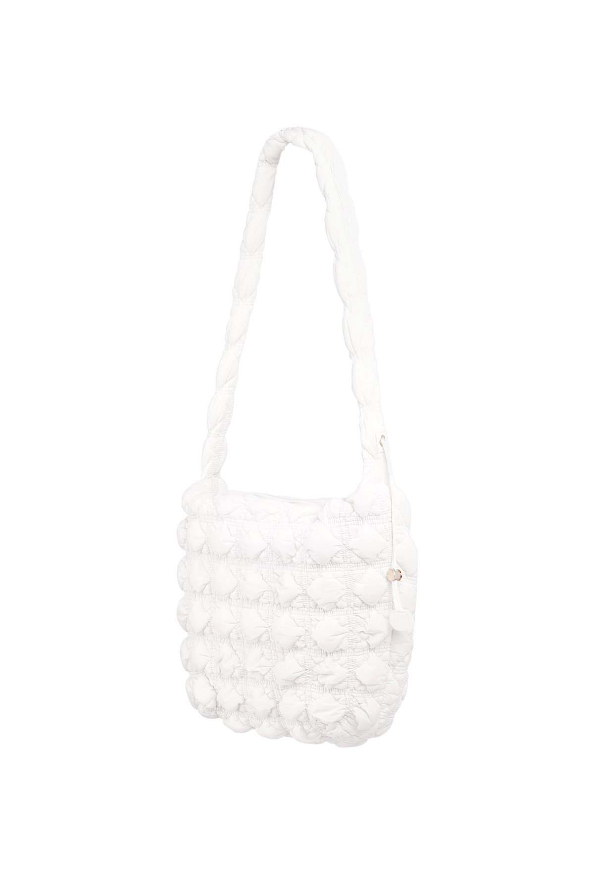 Large shoulder bag cloudy essential - white h5 Picture5