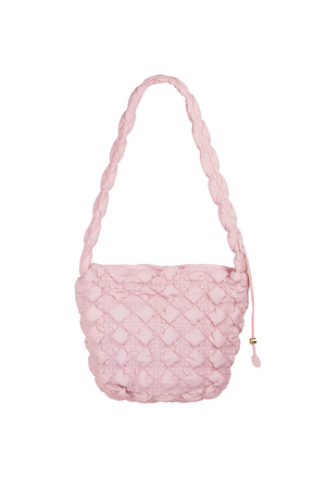 Large shoulder bag cloudy essential - pink h5 