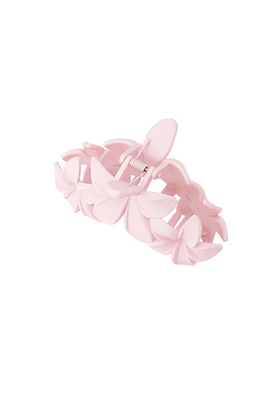 hair clip with large flowers - cotton candy pink h5 Picture2