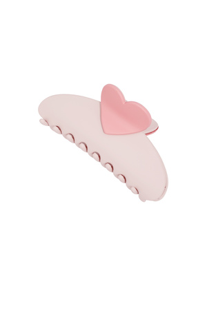 Haarspange mit Herzdetail – rosa h5 