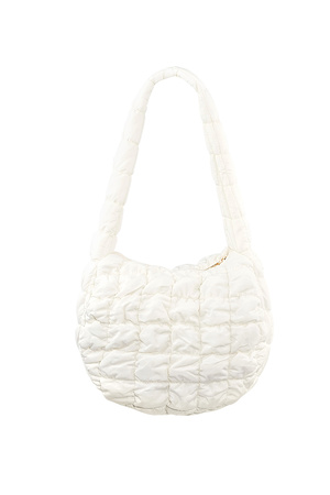 puffer bag medium - white h5 