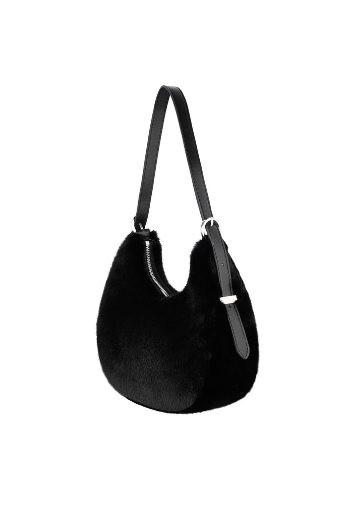 Fluffy city bag - black Picture5