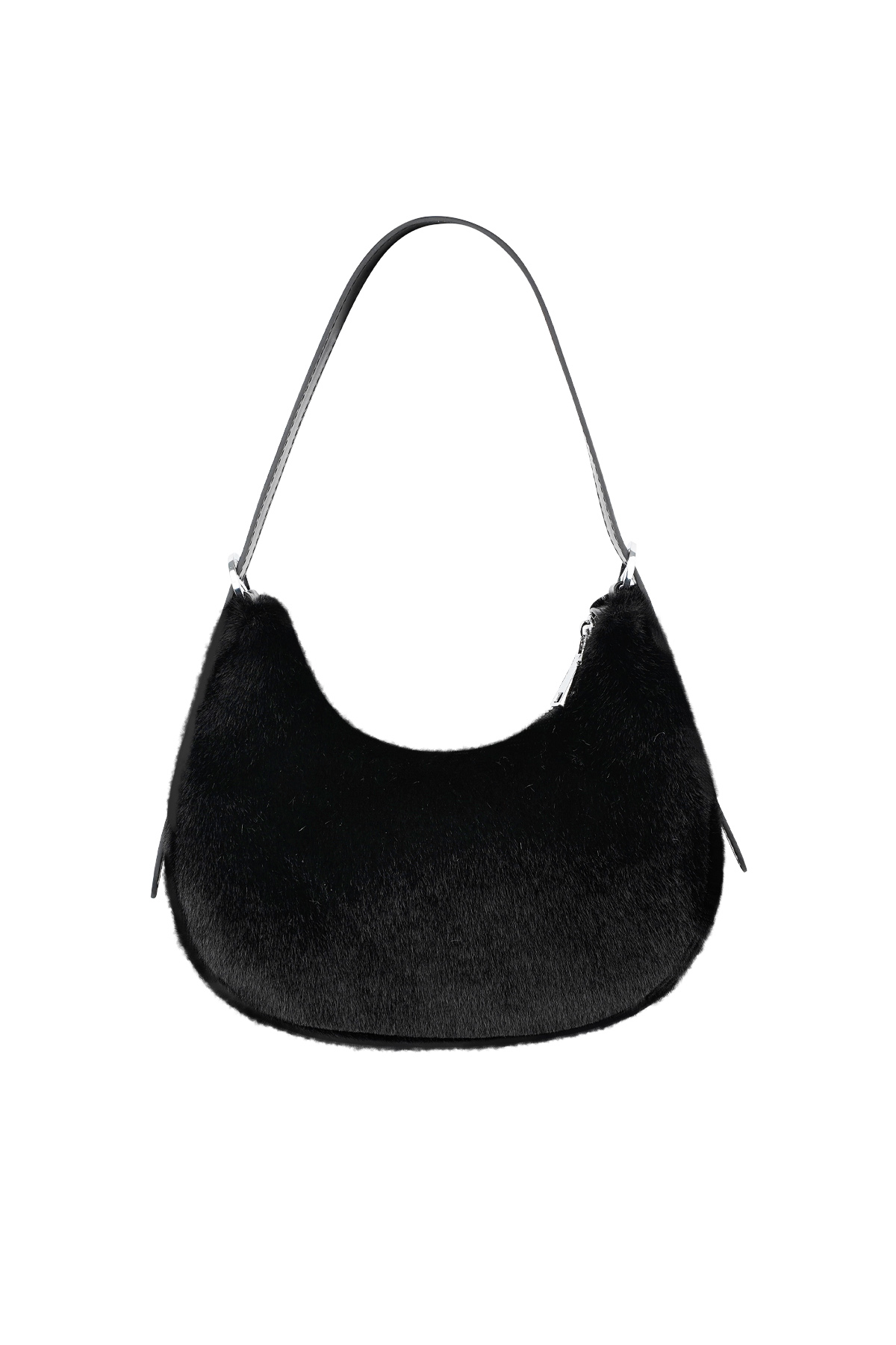 Fluffy city bag - black