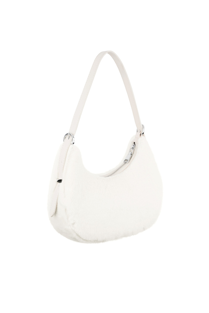 Fluffy city bag - white Picture5