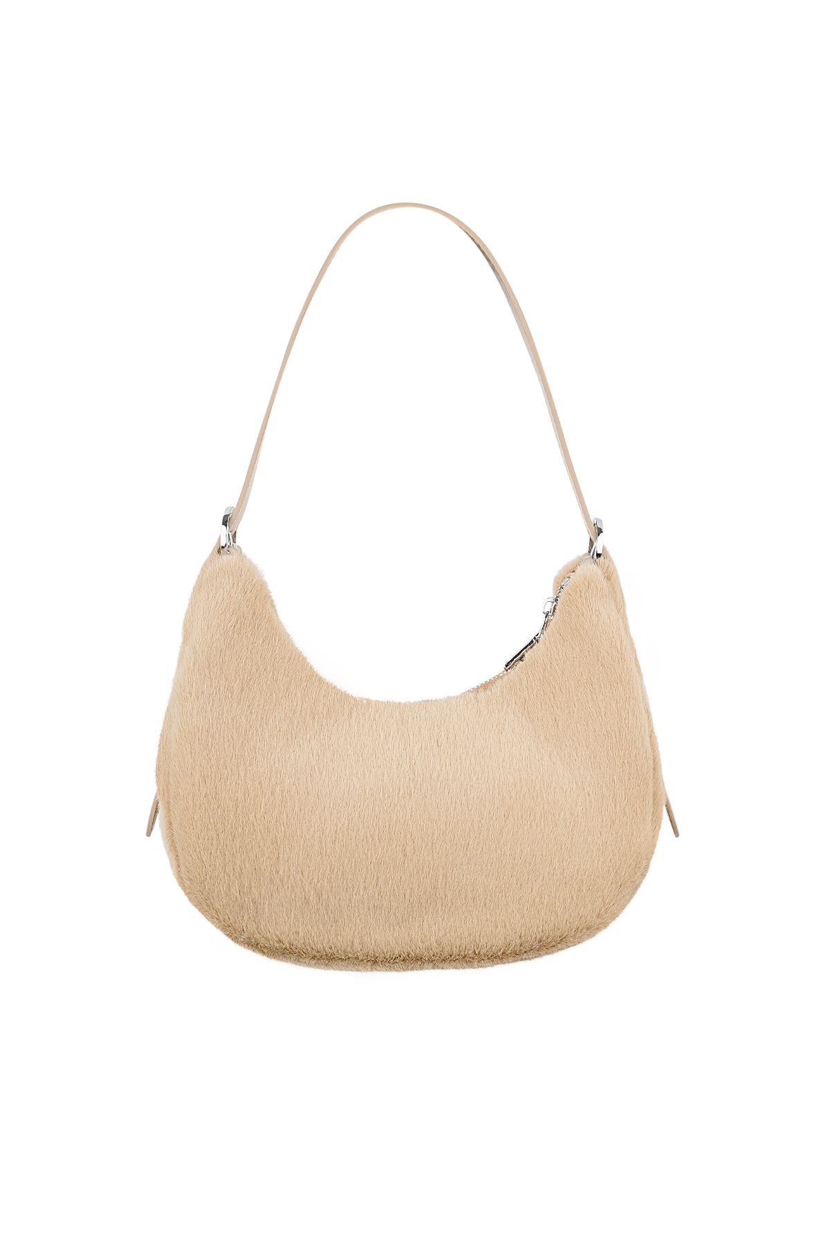 Fluffy city bag - beige