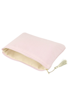 Make-up bag with golden bee - pale pink h5 Picture3