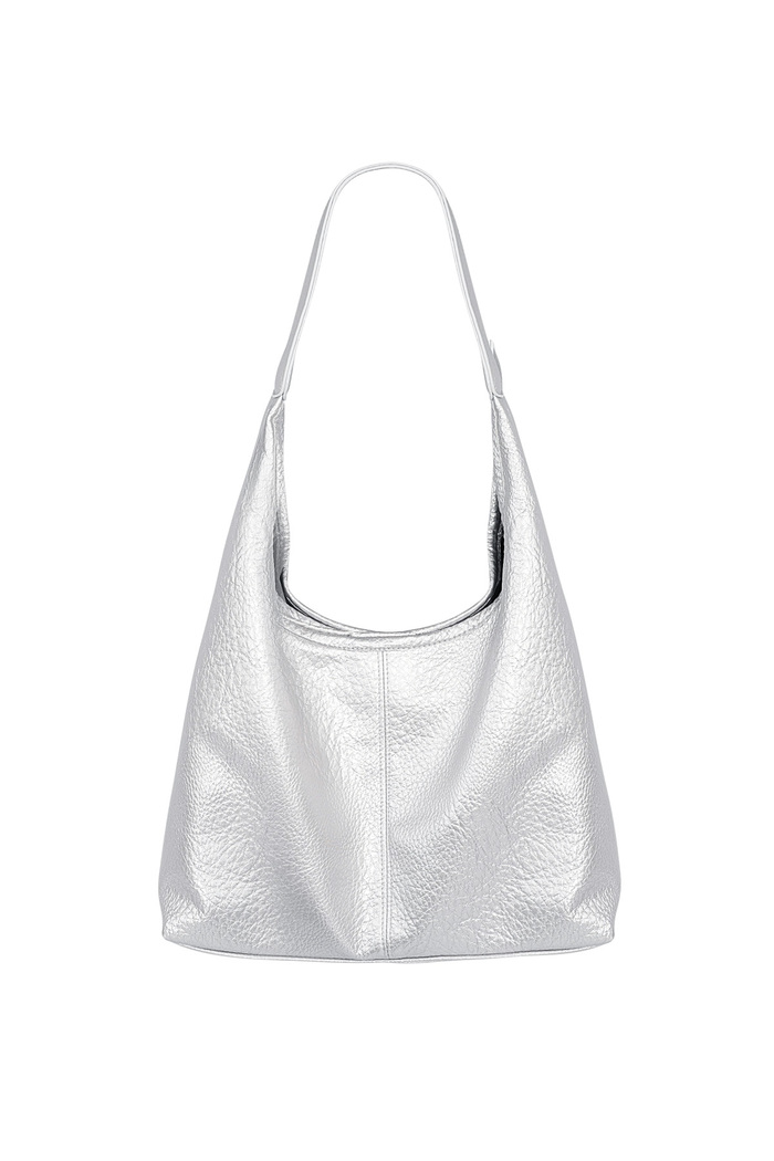 Alışveriş çantası - gümüş renkli 