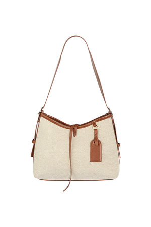 Chic bag with adjustable strap - beige h5 