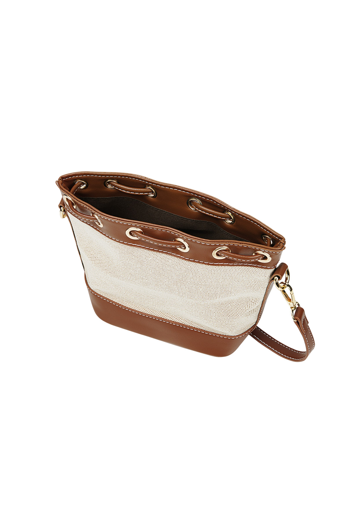 Bucket bag old money style - brown/beige h5 Picture7