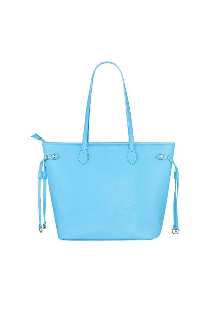 Handbag with straps - blue 