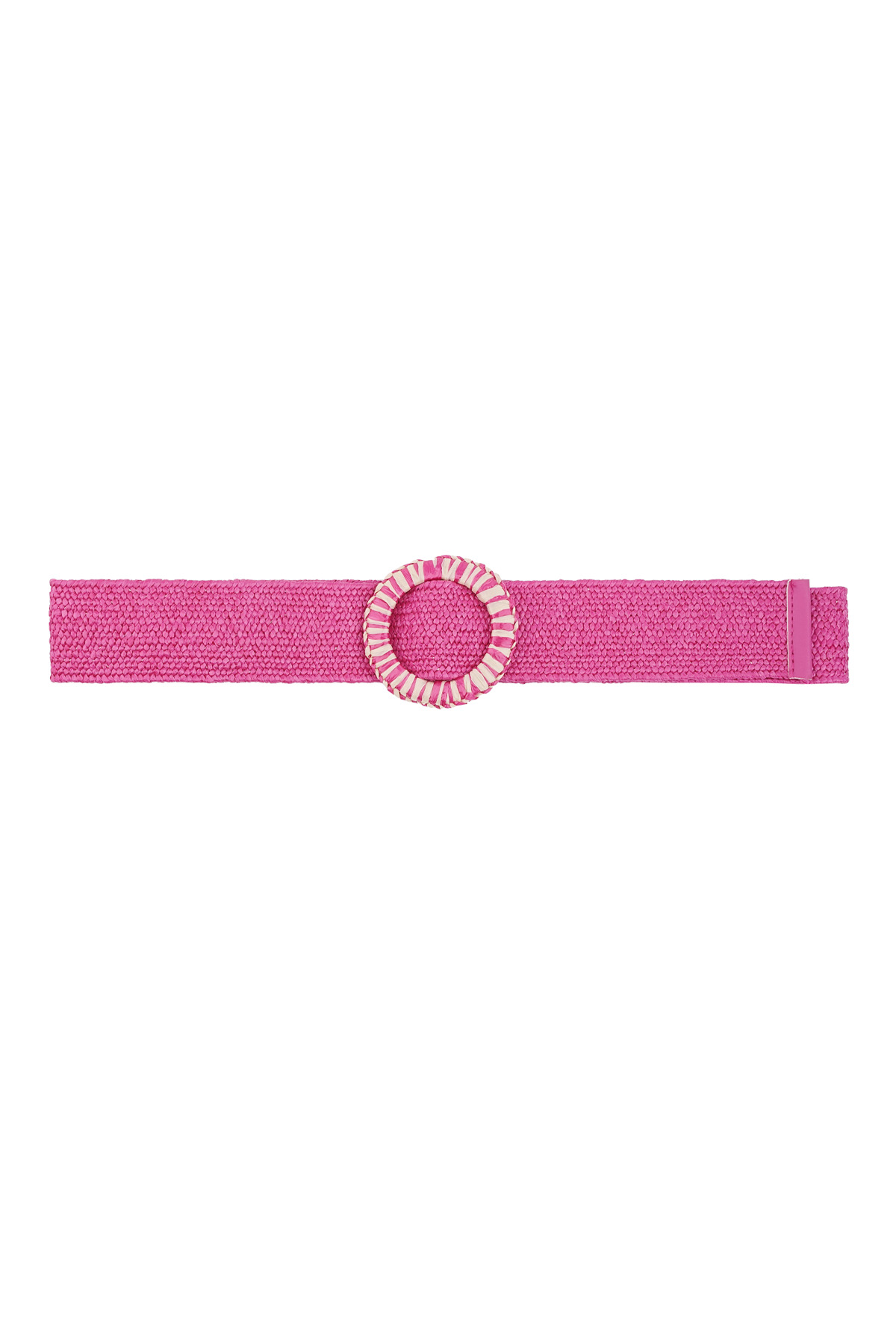 Colorful belt with print - fuchsia  2