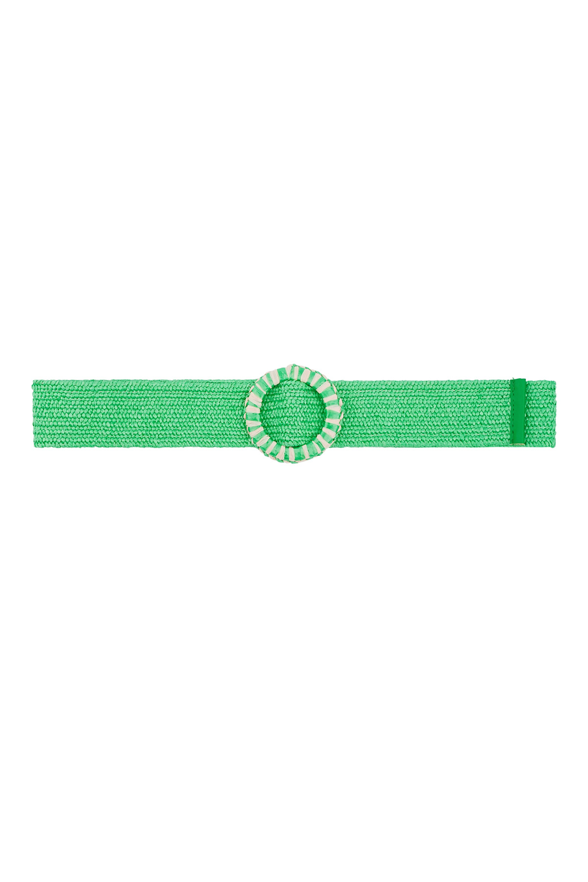 Colorful belt with print - green 