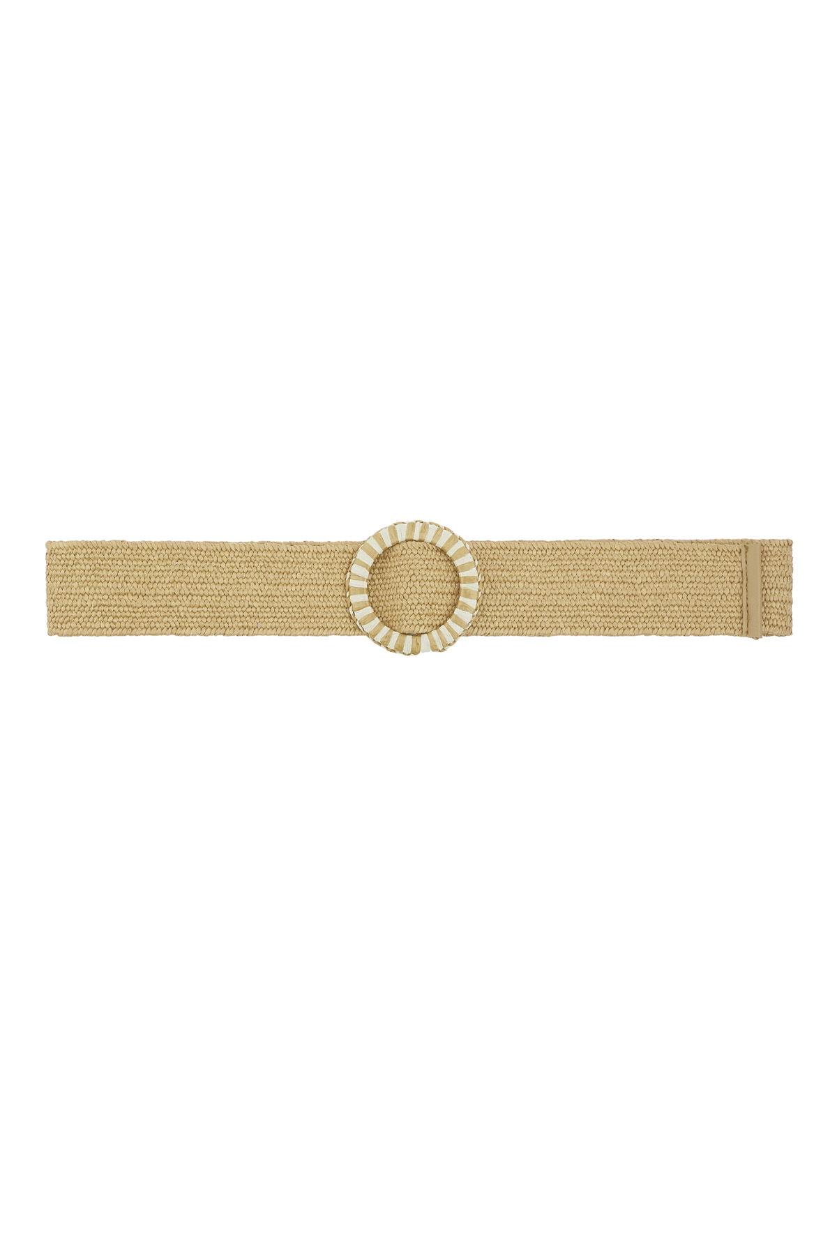 Cintura colorata con stampa - beige  h5 