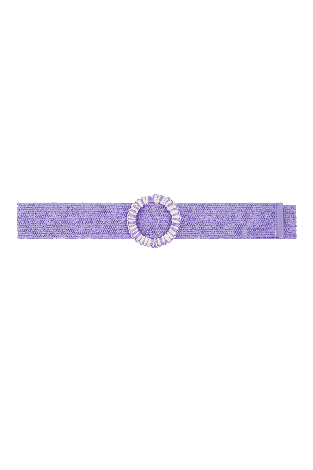 Cinturón colorido con estampado - violeta