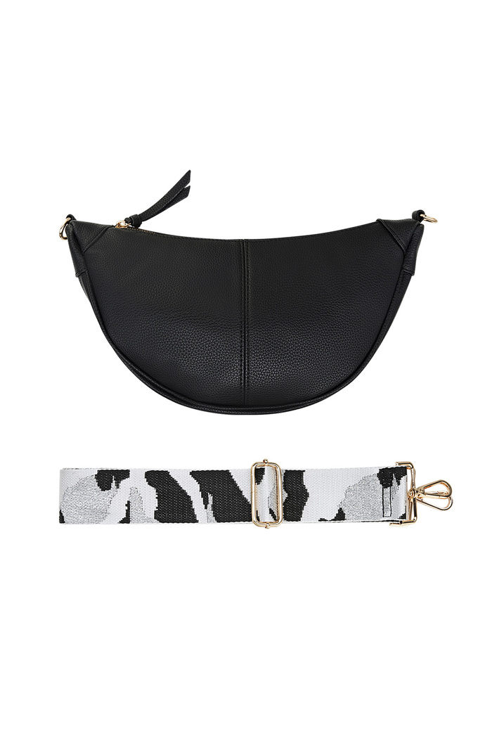 Bolso tipo bolsa con correa de verano - negro Imagen6