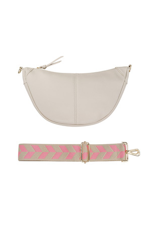 Pouch bag with summer strap - off-white h5 
