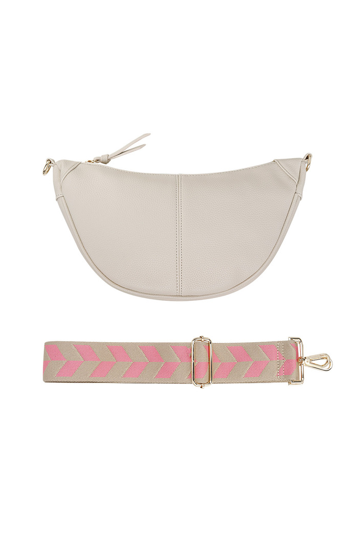 Pouch bag with summer strap - off-white 