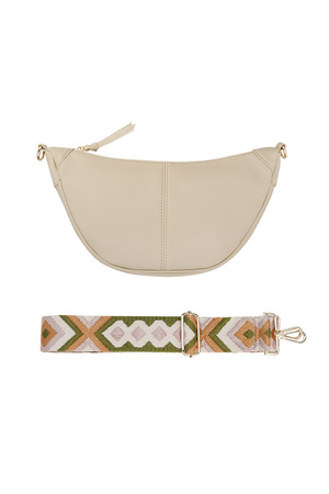 Pouch bag with summer strap - sand h5 