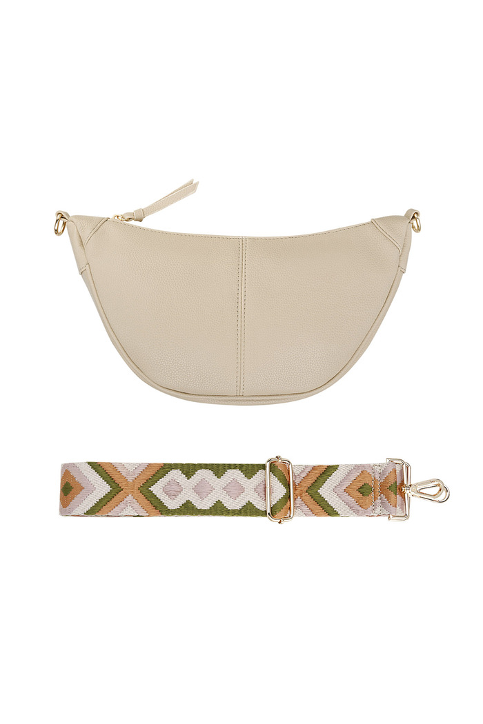 Pouch bag with summer strap - sand 